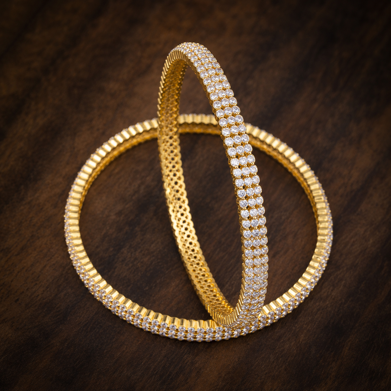 White Ad Stone Bangle PSB18W-092